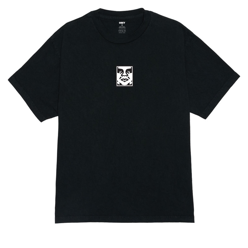 Obey Icon Face T-Shirt – Pigment True Vintage Black