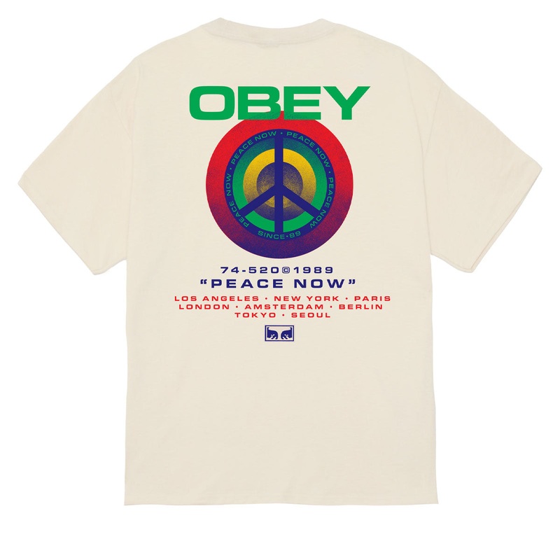 Obey Peace Target T-Shirt – Cream