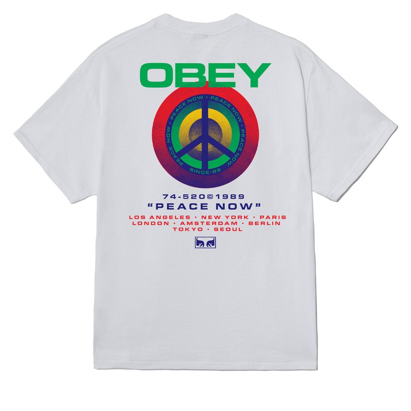Obey Peace Target T-Shirt – White