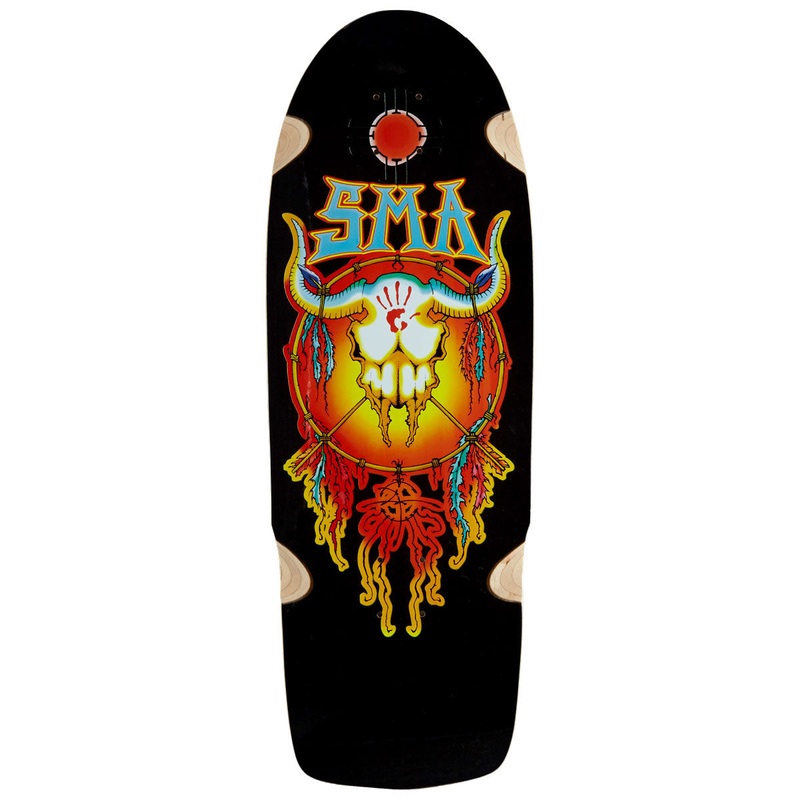 Santa Monica Airlines Humpston Dream Catcher Skateboard Deck – Black Formica – 10.125