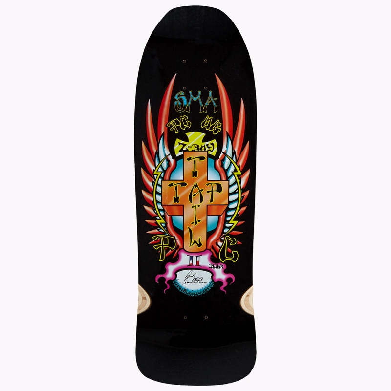 Santa Monica Airlines PC Skateboard Deck – Black Formica – 9.50
