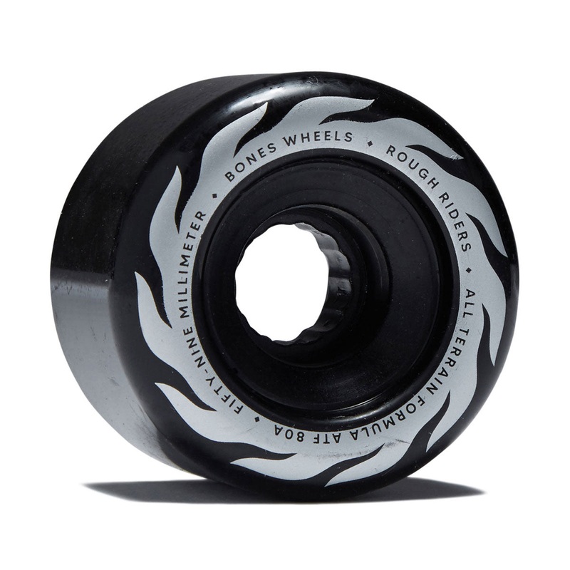 Bones ATF Rough Riders Eternal Flame 80a Skateboard Wheels – Black – 59mm
