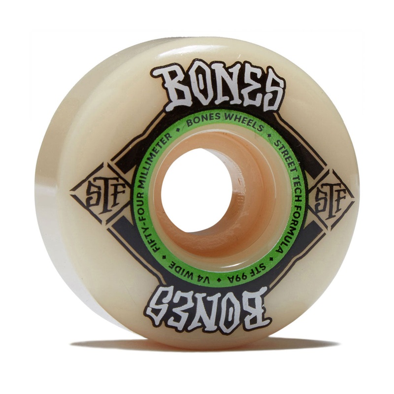 Bones STF Wides 99a V4 Wide Skateboard Wheels – 54mm