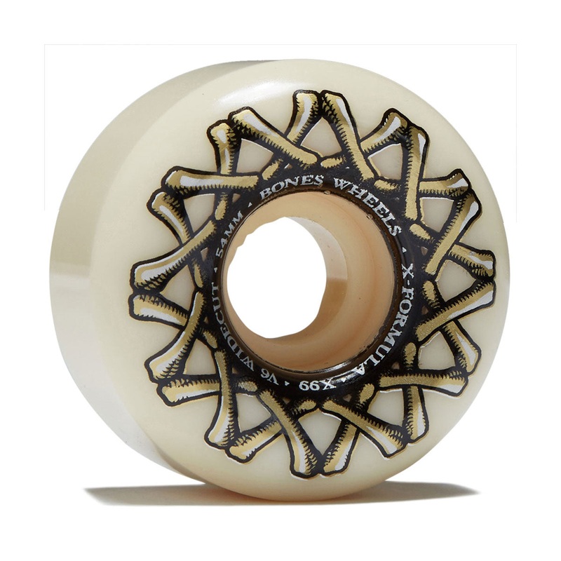 Bones X Formula Widecuts 99a V6 Wide-Cut Skateboard Wheels – 54mm
