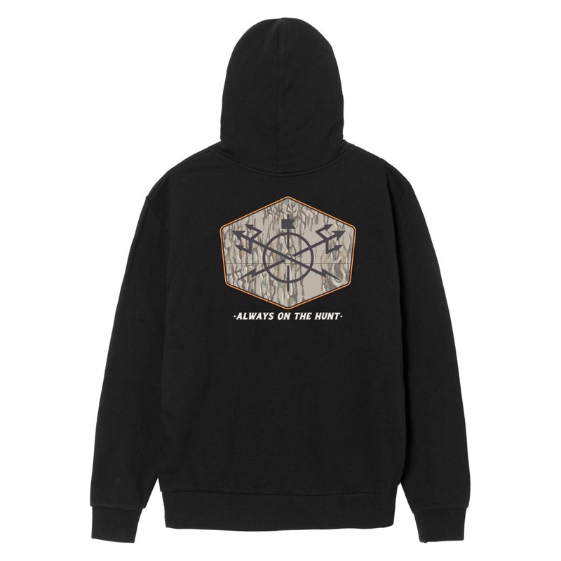 Dark Seas Solid Oak Hoodie – Black