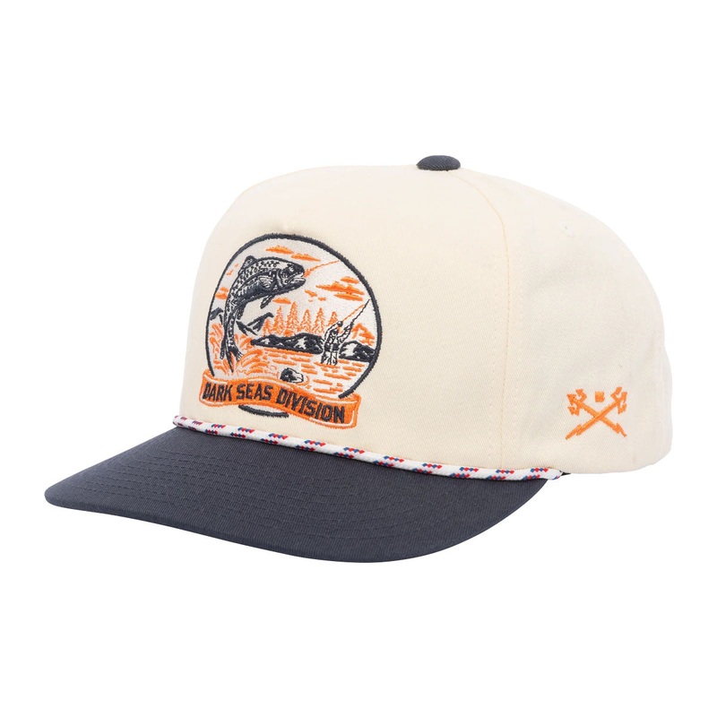 Dark Seas Whitley Hat – White/Navy
