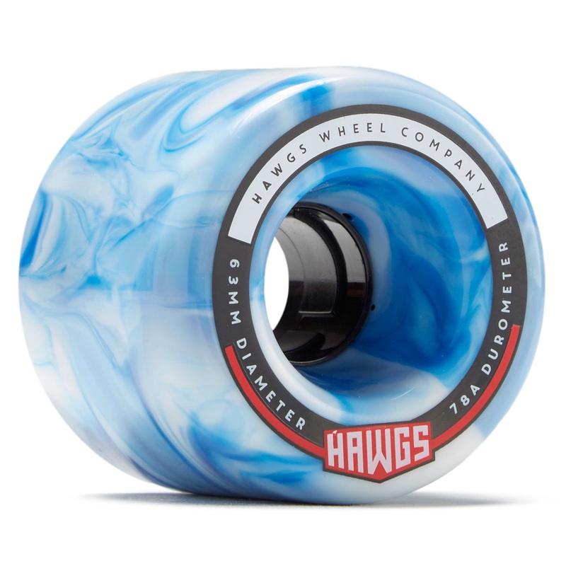 Hawgs Fatty 78a Stone Ground Longboard Wheels – Blue – 63mm