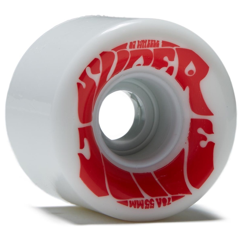 OJ Mini Super Juice 78a Skateboard Wheels – White/Red – 55mm