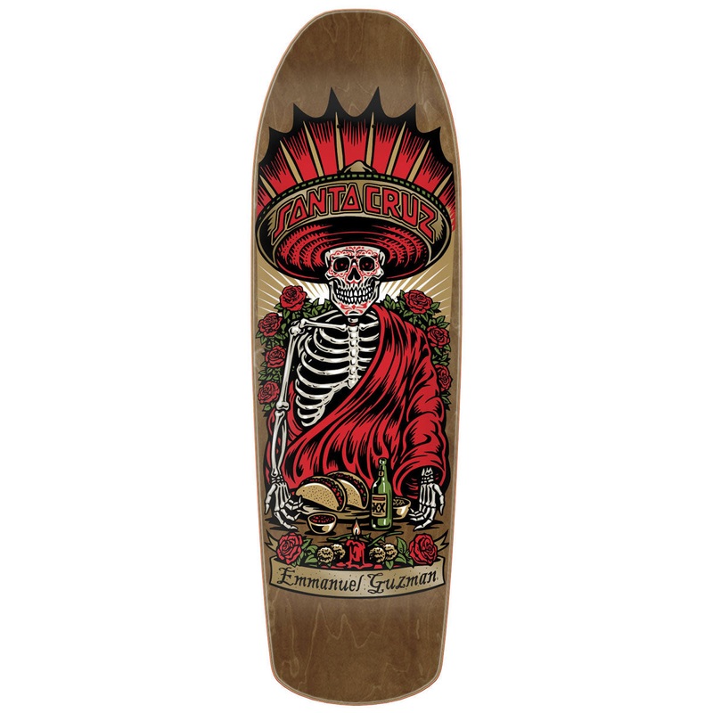 Santa Cruz Guzman Divine Diner Shaped Skateboard Deck – 9.16