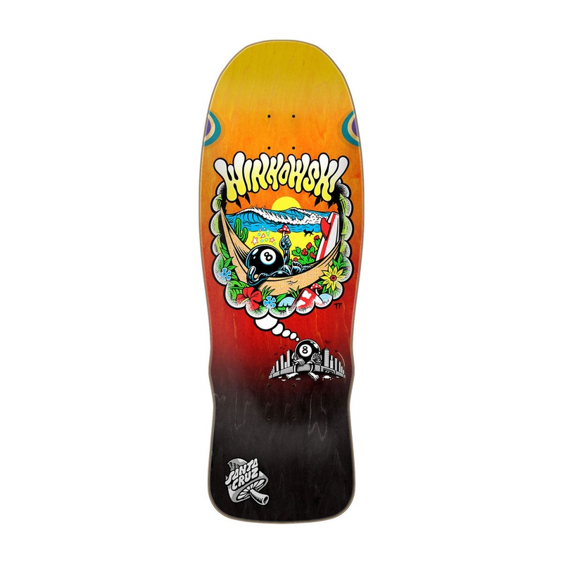 Santa Cruz Winkowski 8Ballr Day Dream Shaped Skateboard Deck – 10.35