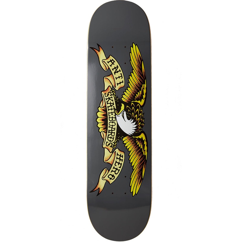 Anti-Hero Classic Eagle Skateboard Deck – Grey – 8.25