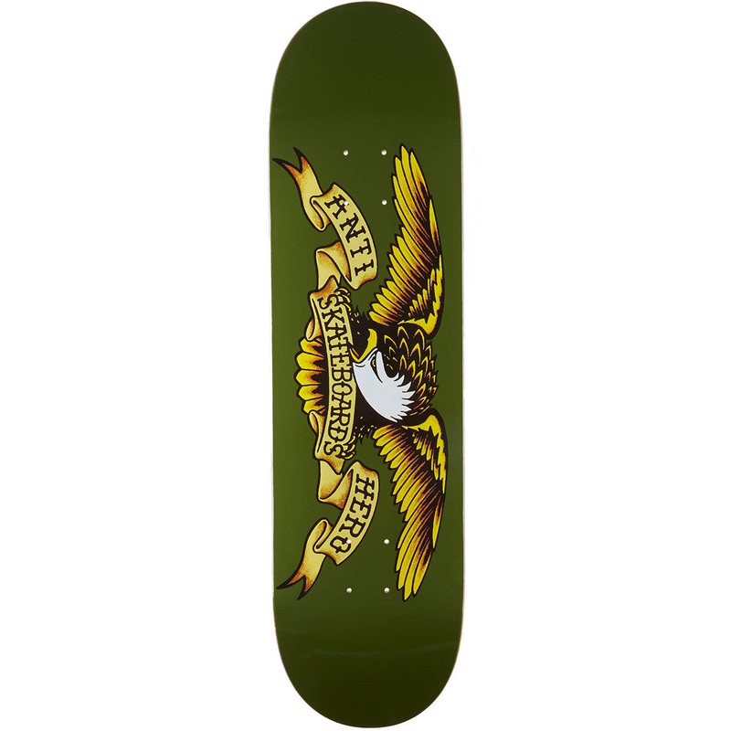 Anti-Hero Classic Eagle Skateboard Deck – Olive – 8.38