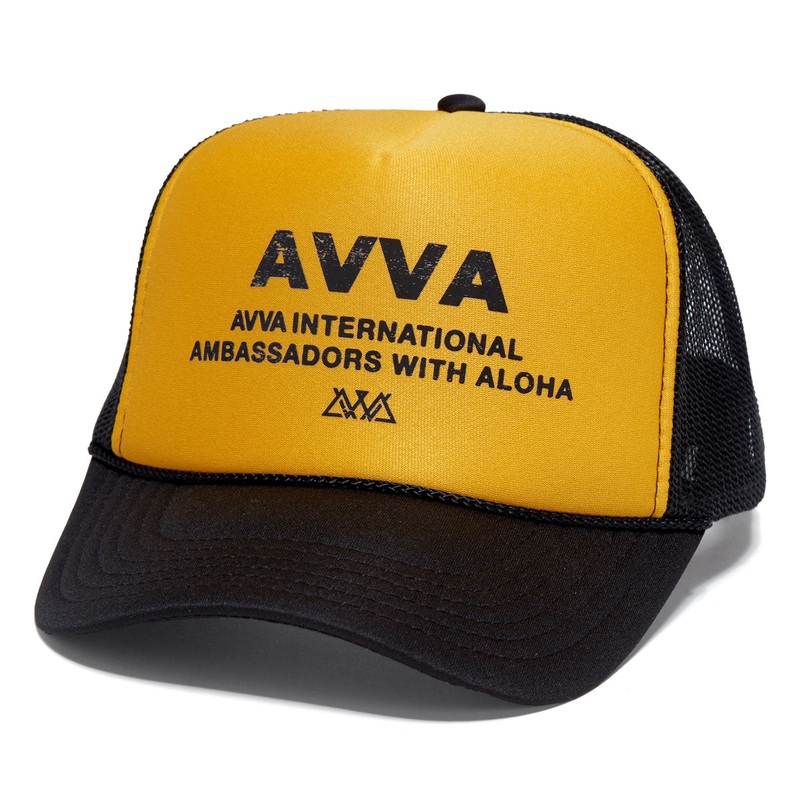 AVVA Canal Street 2.0 Foam Trucker Hat – Black/Gold