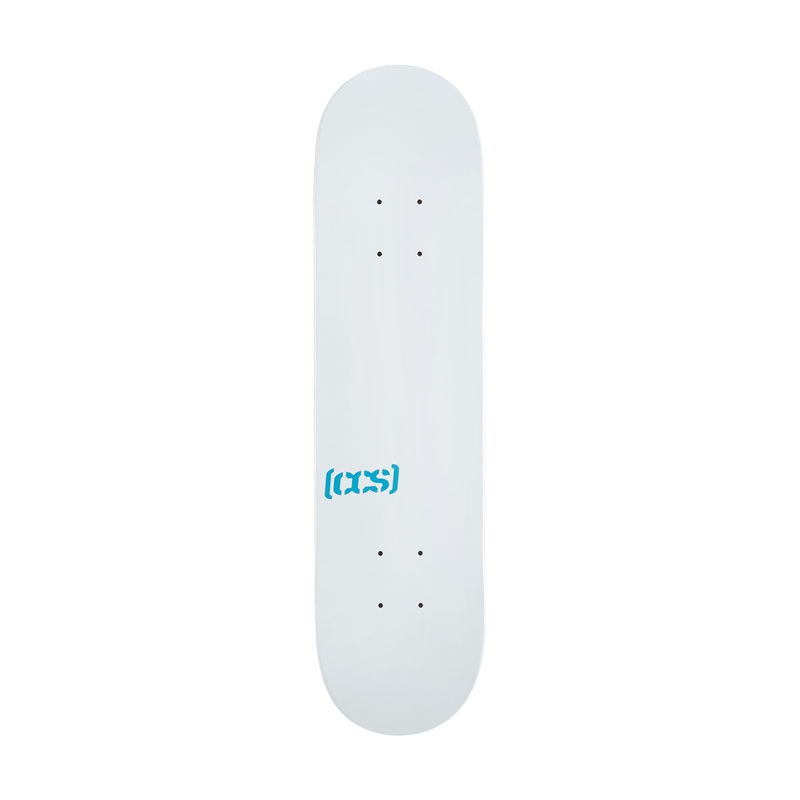 CCS Logo Mini Skateboard Deck – White