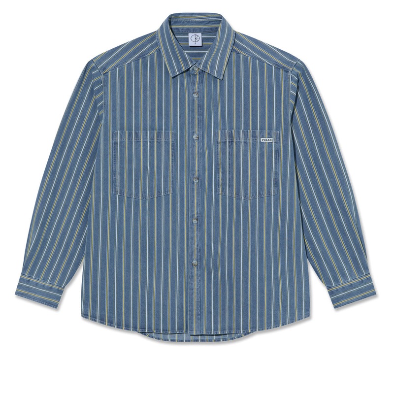 Polar Mike Denim Shirt – Blue/Yellow