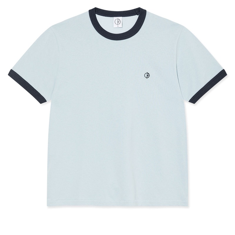 Polar Ringer T-Shirt – Light Blue/Navy