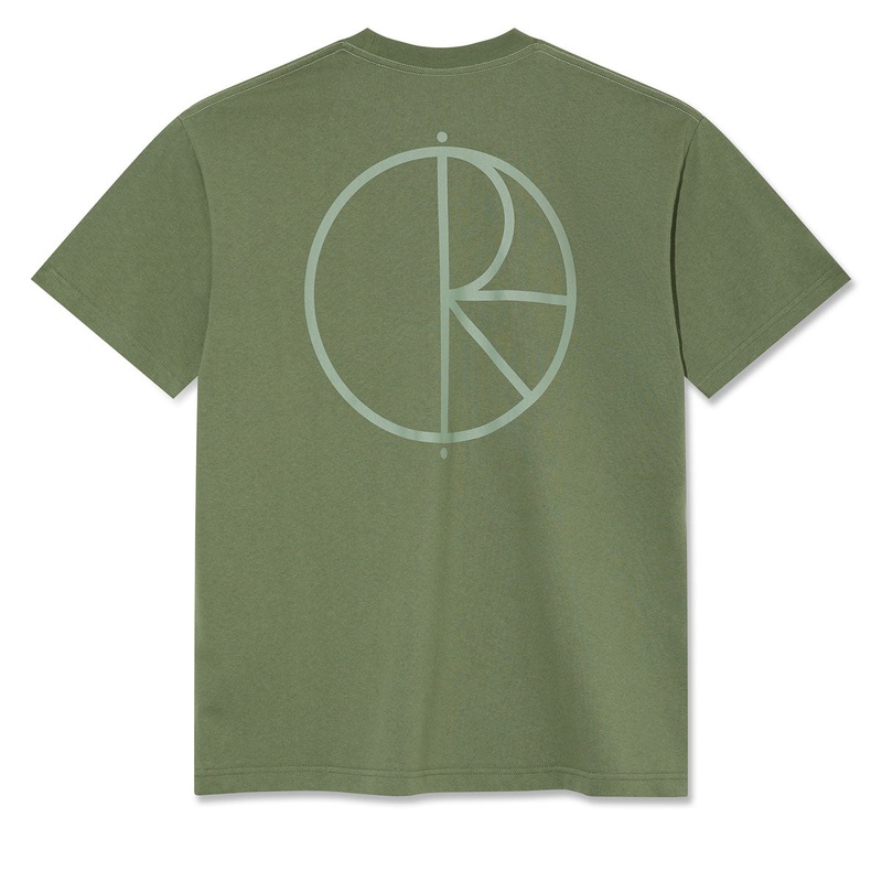 Polar Stroke Logo Contrast T-Shirt – Moss Green