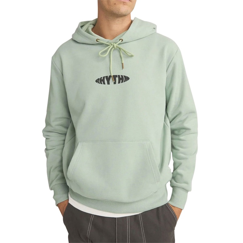 Rhythm Contrast Stitch Hoodie – Sky