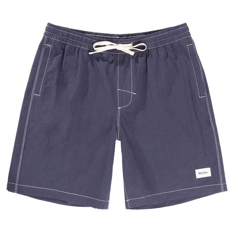 Rhythm Contrast Stitch Jam Shorts – Navy