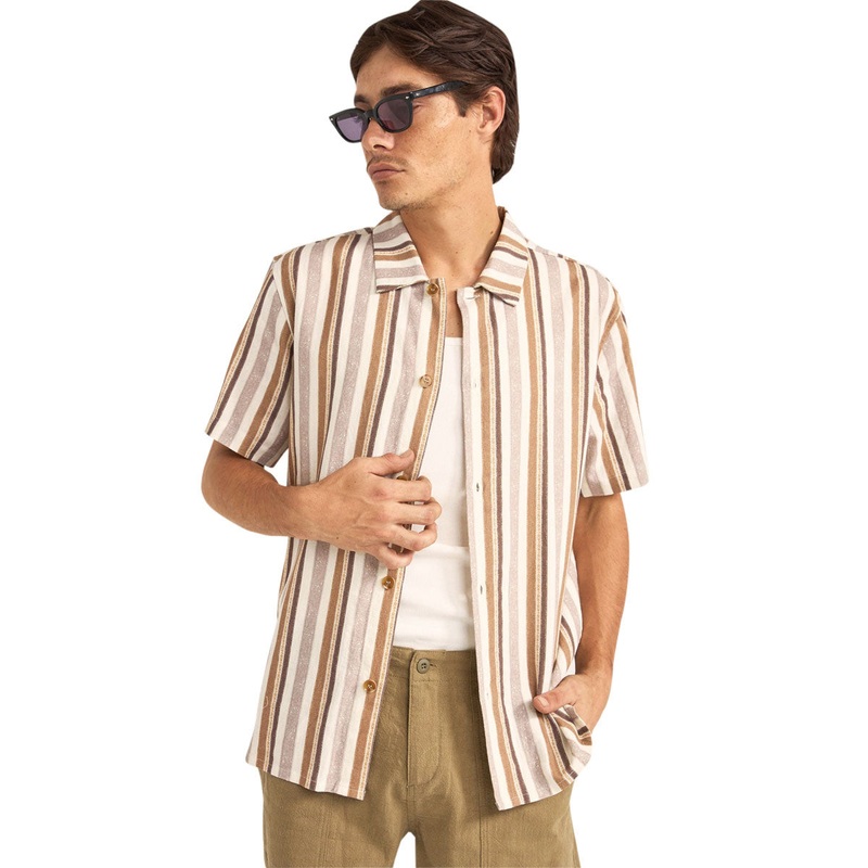 Rhythm Paisley Stripe Shirt – Cedar