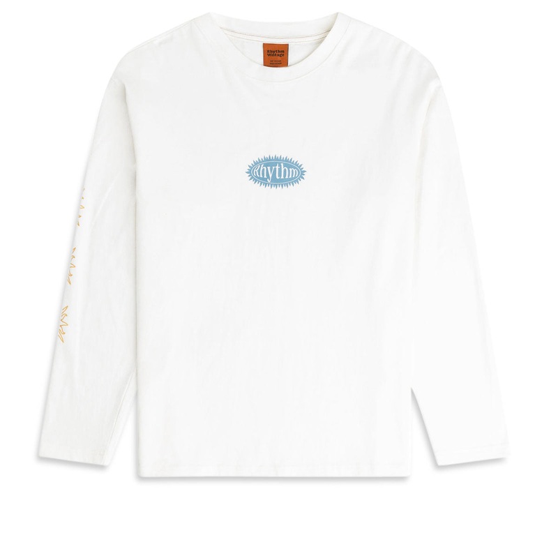 Rhythm Ritmo Printed Long Sleeve T-Shirt – Ecru