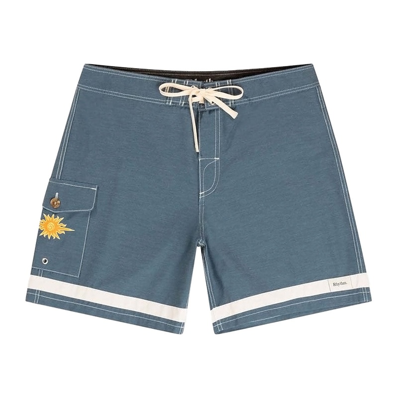 Rhythm Signature Stripe Boardshorts – Navy
