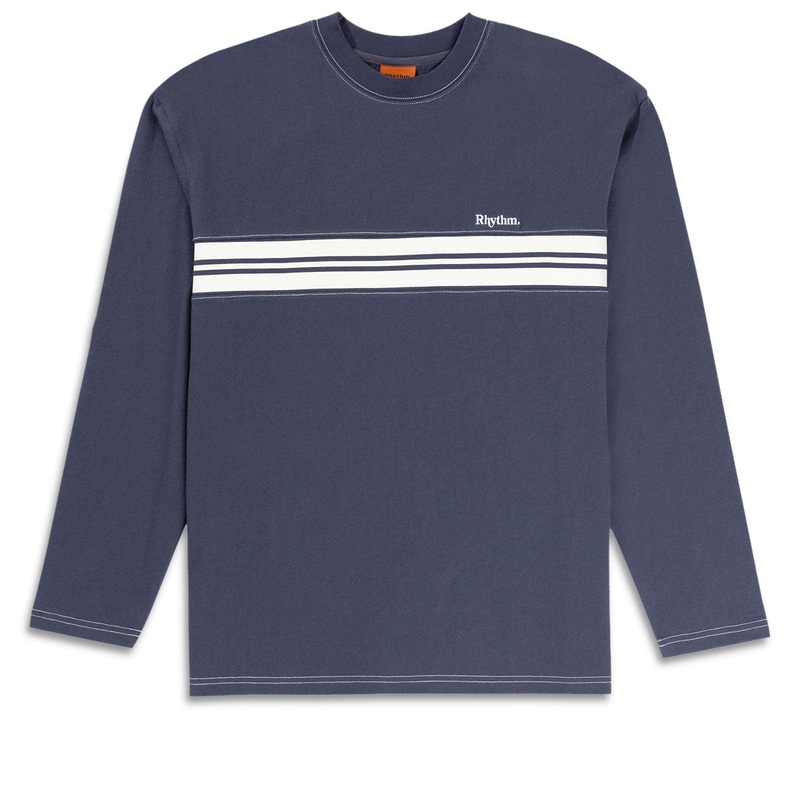 Rhythm Vintage Panel Long Sleeve T-Shirt – Vintage Navy