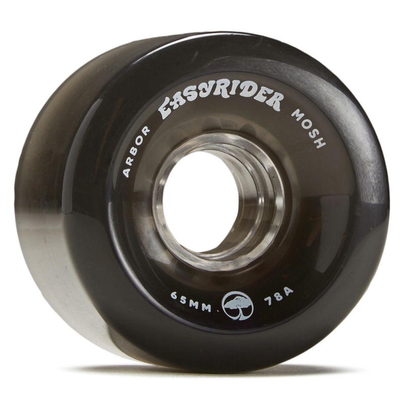 Arbor Mosh 78a Longboard Wheels – Ghost Black – 65mm