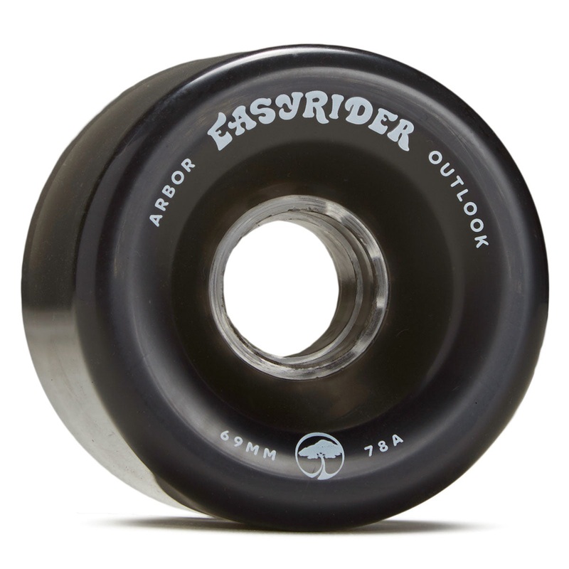 Arbor Outlook 78a Longboard Wheels – Ghost Black – 69mm