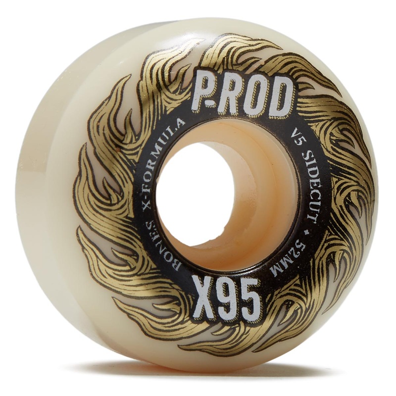 Bones X-Formula Paul Rodriguez P-Rod 95A V5 Sidecut Skateboard Wheels – 52mm