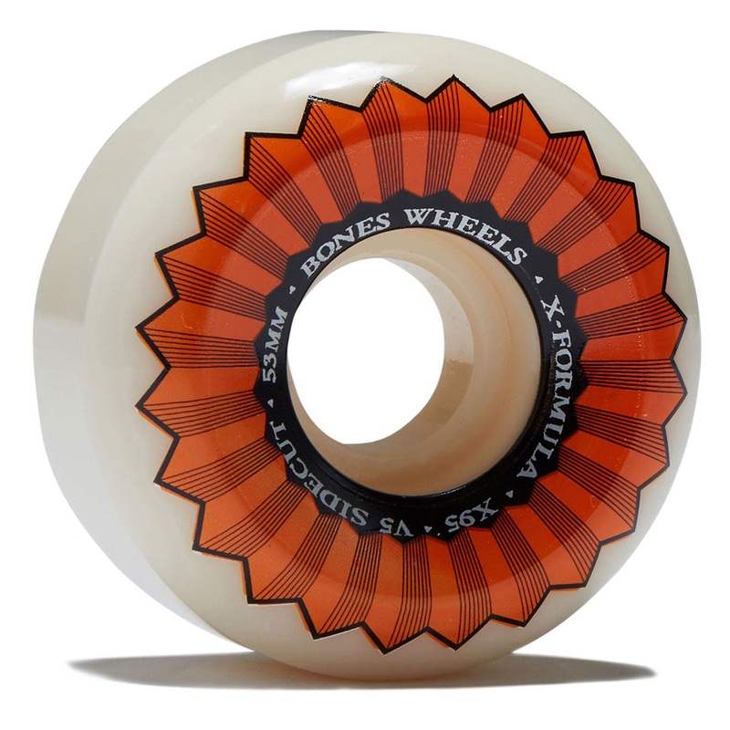 Bones X Formula Sidecuts 95a V5 Sidecut Skateboard Wheels – 53mm
