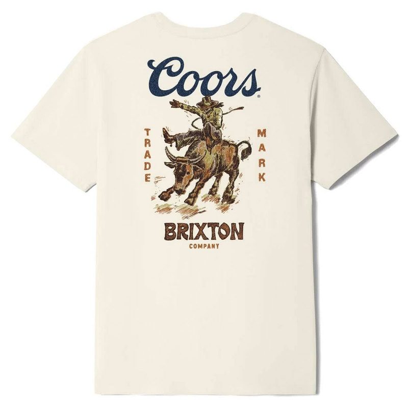 Brixton x Coors Bound T-Shirt – Cream