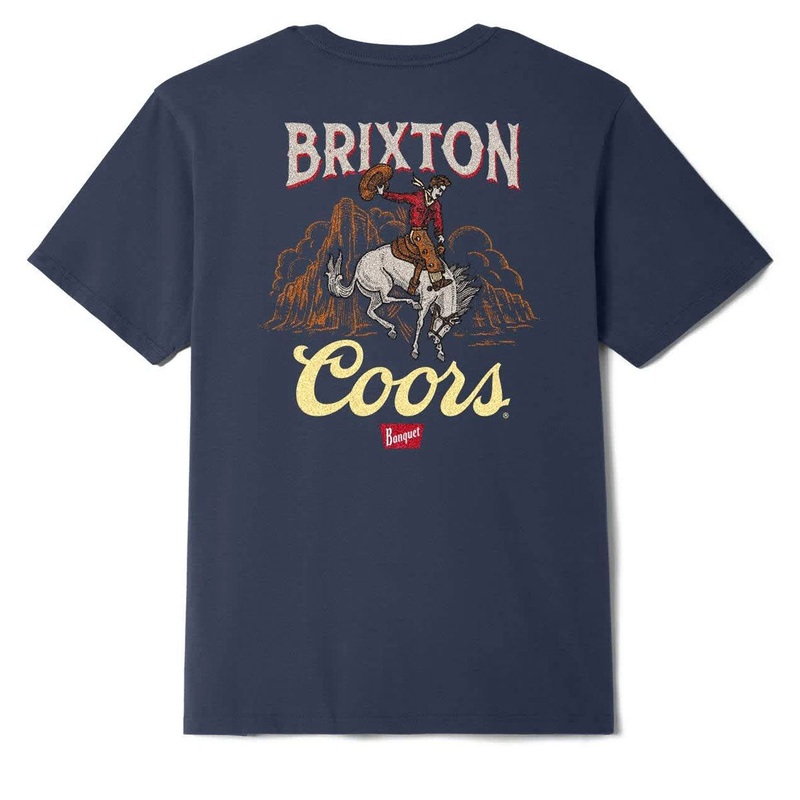 Brixton x Coors Omaha T-Shirt – Navy