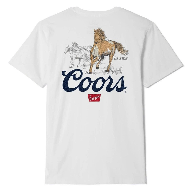 Brixton x Coors Roam T-Shirt – White