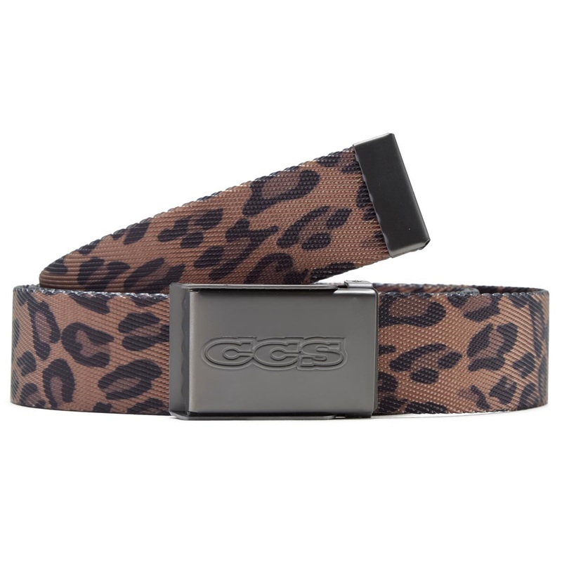 CCS Gunmetal 96 Logo Web Belt – Leopard