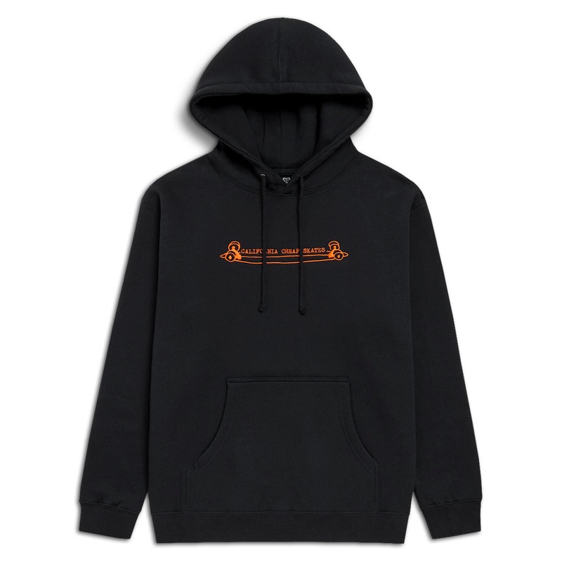 CCS Heritage Cheap Skates Hoodie – Black/Orange – SM
