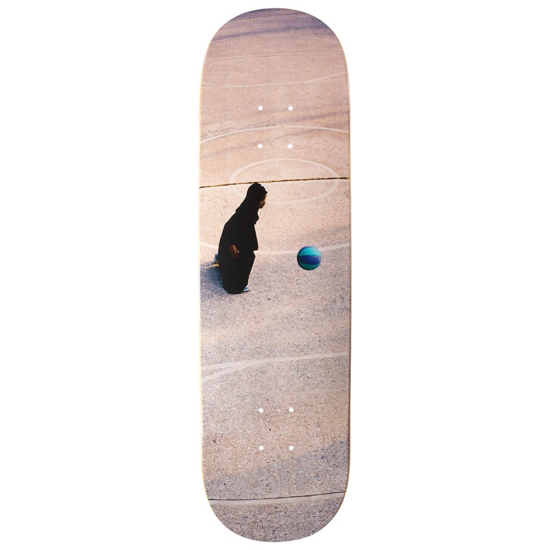 Violet Girl In Khumar Playing Basketball Kader Sylla Skateboard Deck – 8.38