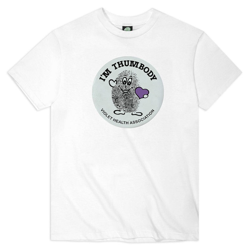Violet I’m Thumbody T-Shirt – White