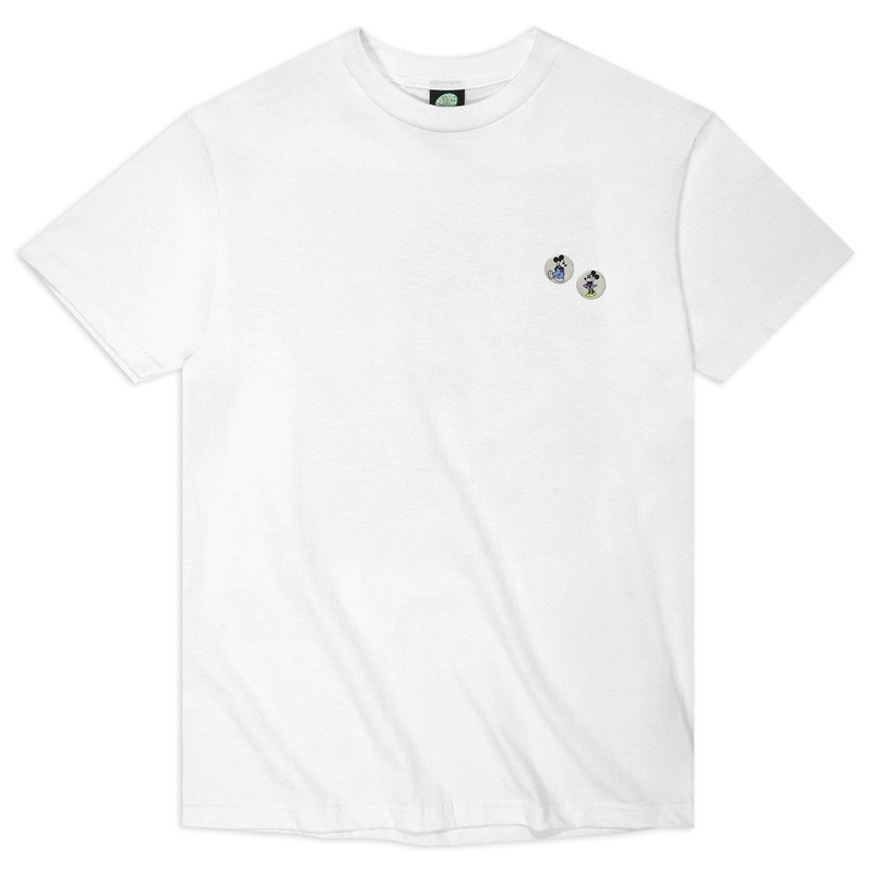 Violet Mickey Loves Minnie T-Shirt – White