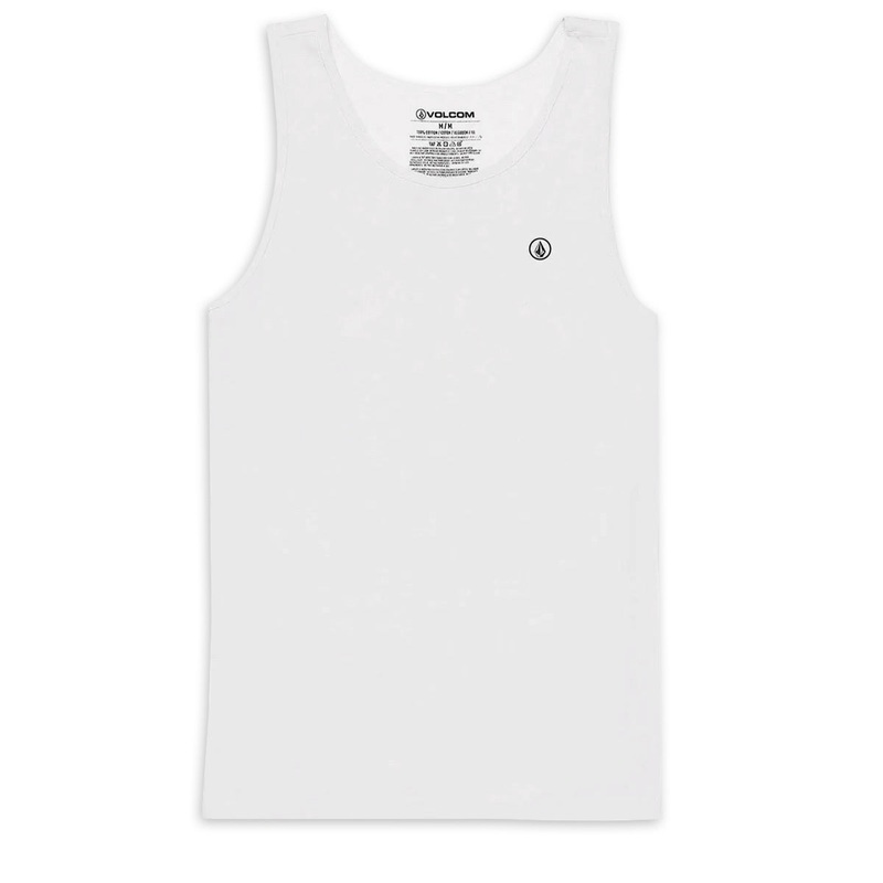 Volcom Solid Heather Tank Top – White