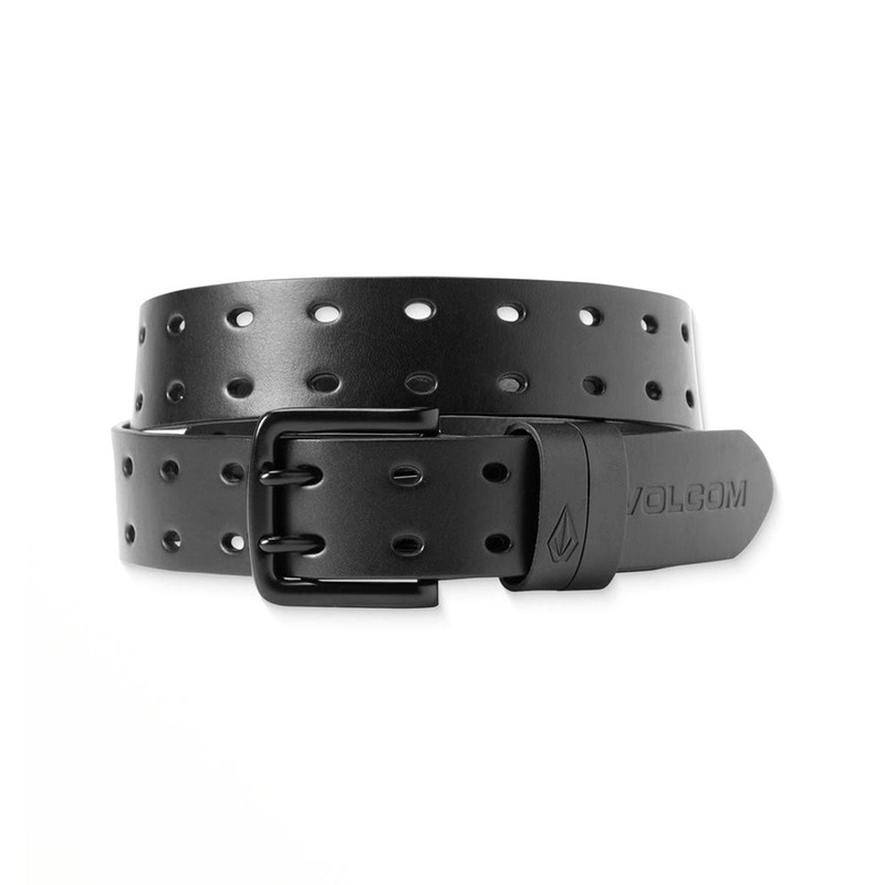 Volcom Two Spike Leather Belt – Black