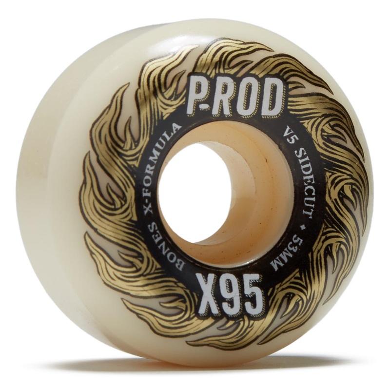 Bones X-Formula Paul Rodriguez P-Rod 95A V5 Sidecut Skateboard Wheels – 53mm