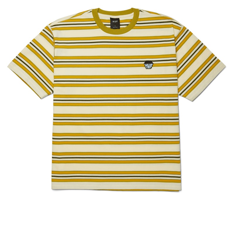 HUF Big Block Stripe Boxy T-Shirt – Pale Yellow
