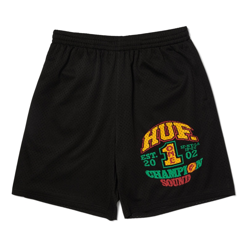 HUF Champion Sound Mesh Shorts – Black