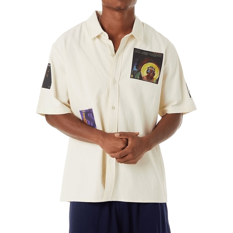 HUF Stax Patches Button Up Shirt – Natural