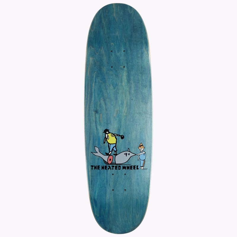 The Heated Wheel Coastal Bowling Egg Skateboard Deck – 9.25