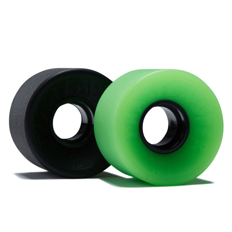 The Heated Wheel Phasecaster Sofa Tone 78a Cruiser Skateboard Wheels – Black/Green – 56mm