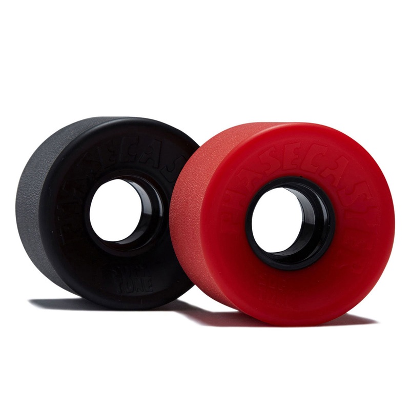 The Heated Wheel Phasecaster Sofa Tone 78a Cruiser Skateboard Wheels – Black/Red – 56mm