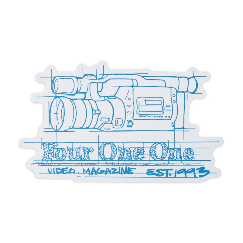 411 Camera Sticker – Blue