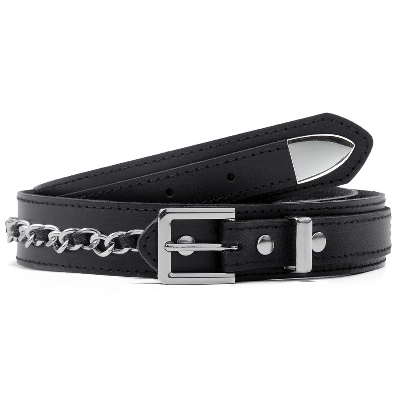 CCS Chain Ranger Leather Belt – Black